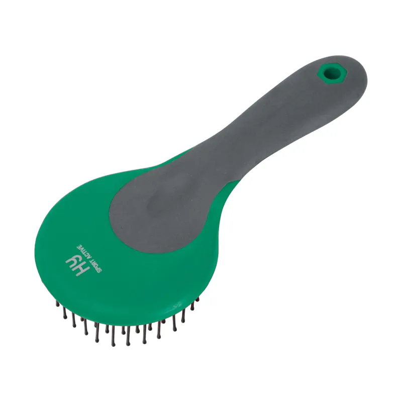 Hy Sport Active Mane and Tail Brush - Emerald Green